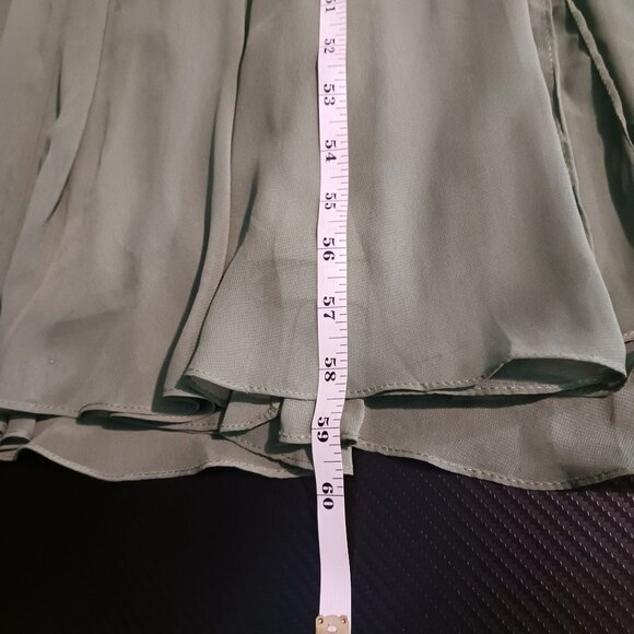 NEW After Six Contoured Wide‎ Strap Sweetheart Maxi Dress in Vineyard Green, 6 - Picture 9 of 9